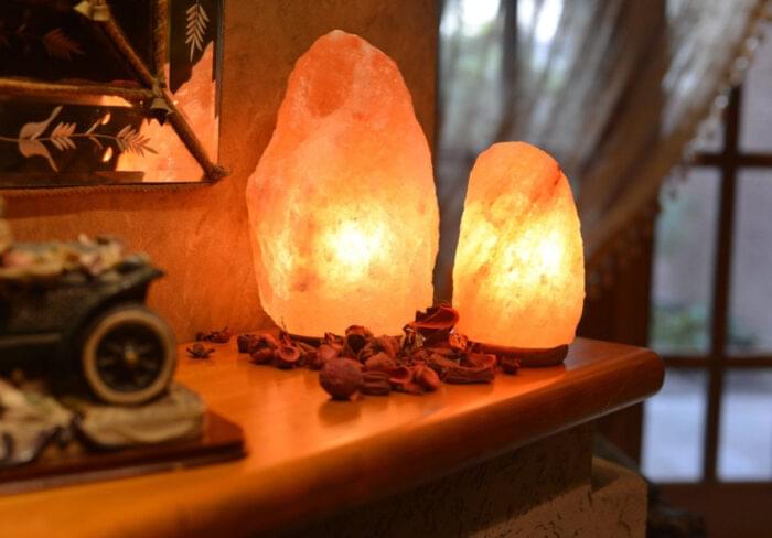 pink salt lamps